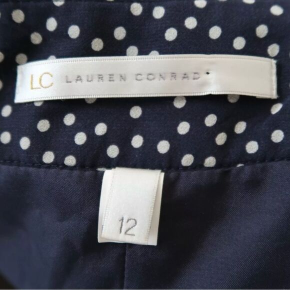 LC Lauren Conrad Navy Polka Dot Shorts - Picture 4 of 5